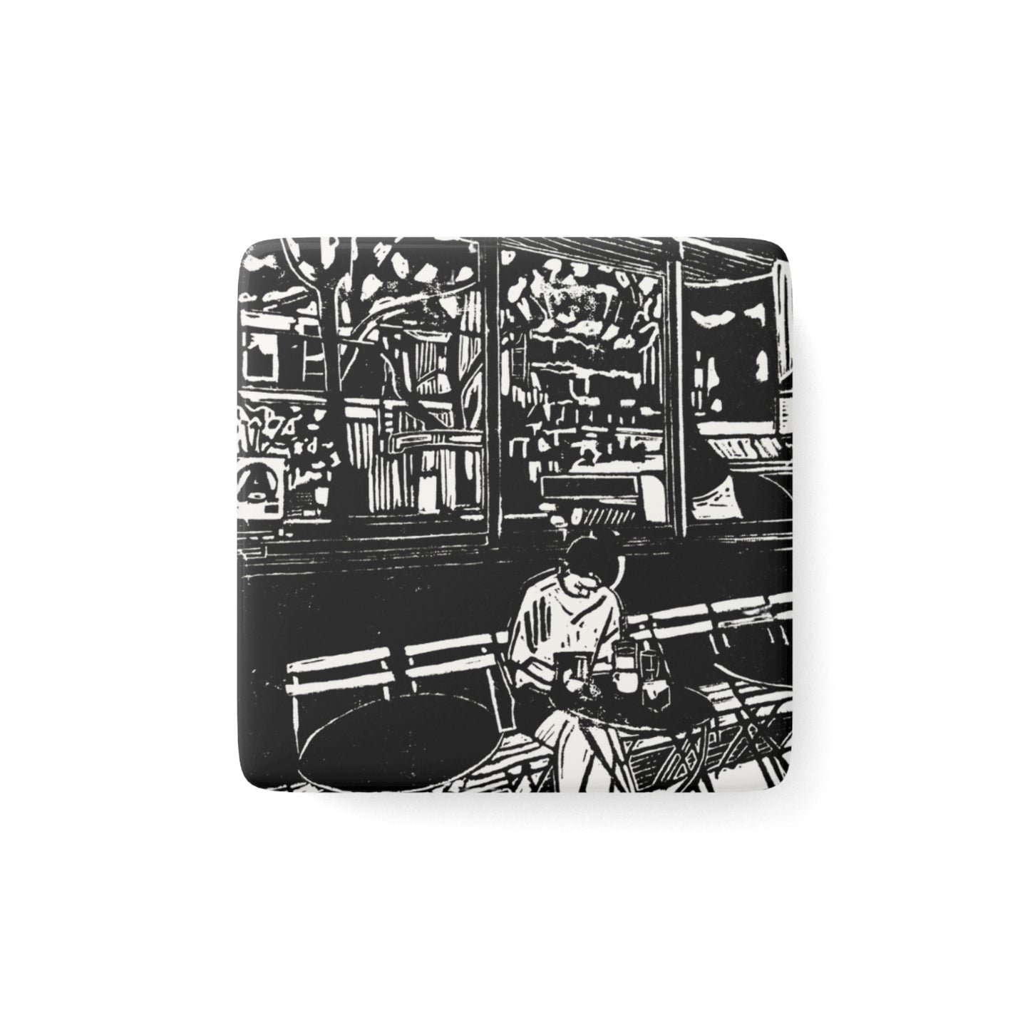 Solo Date 2x2" Porcelain Magnet Square
